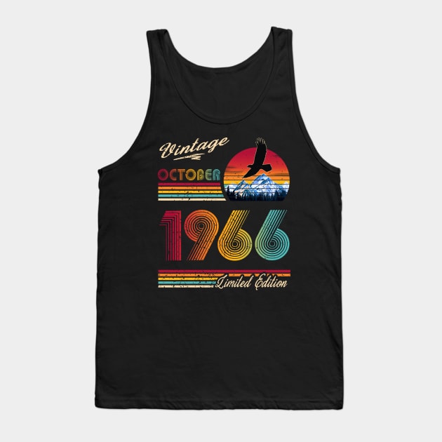 October 1966 Birthday Tank Top by Green Splash